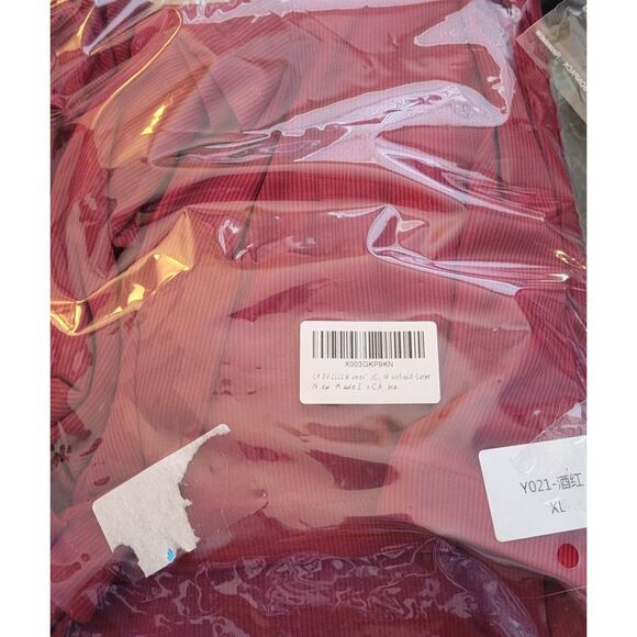 Cut Out Long Sleeve Bodycon Midi Dresses Casual Knit Cocktail Dress Sz XL - Picture 6 of 7